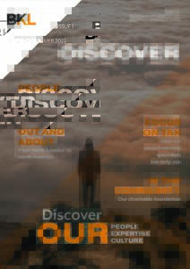 The cover of the Discover Spring/Summer 2022 magazine