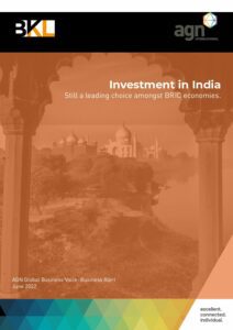 The cover of AGN Global Business Voice investment in India June 2022 PDF