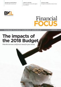 cover of Financial Focus winter 2018