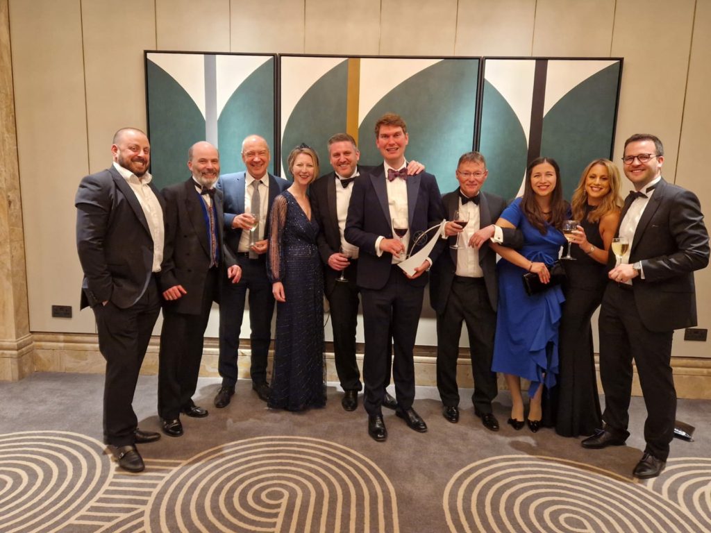 Sam Inkersole and colleagues at the Taxation Awards 2022