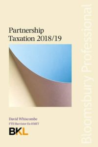 Cover of Bloomsbury Partnership Taxation 2018/18 book