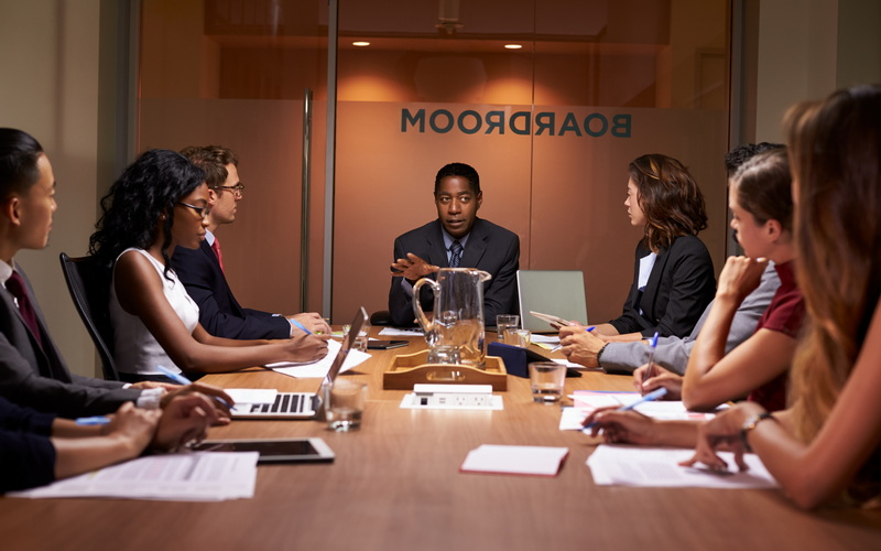Boardroom meeting
